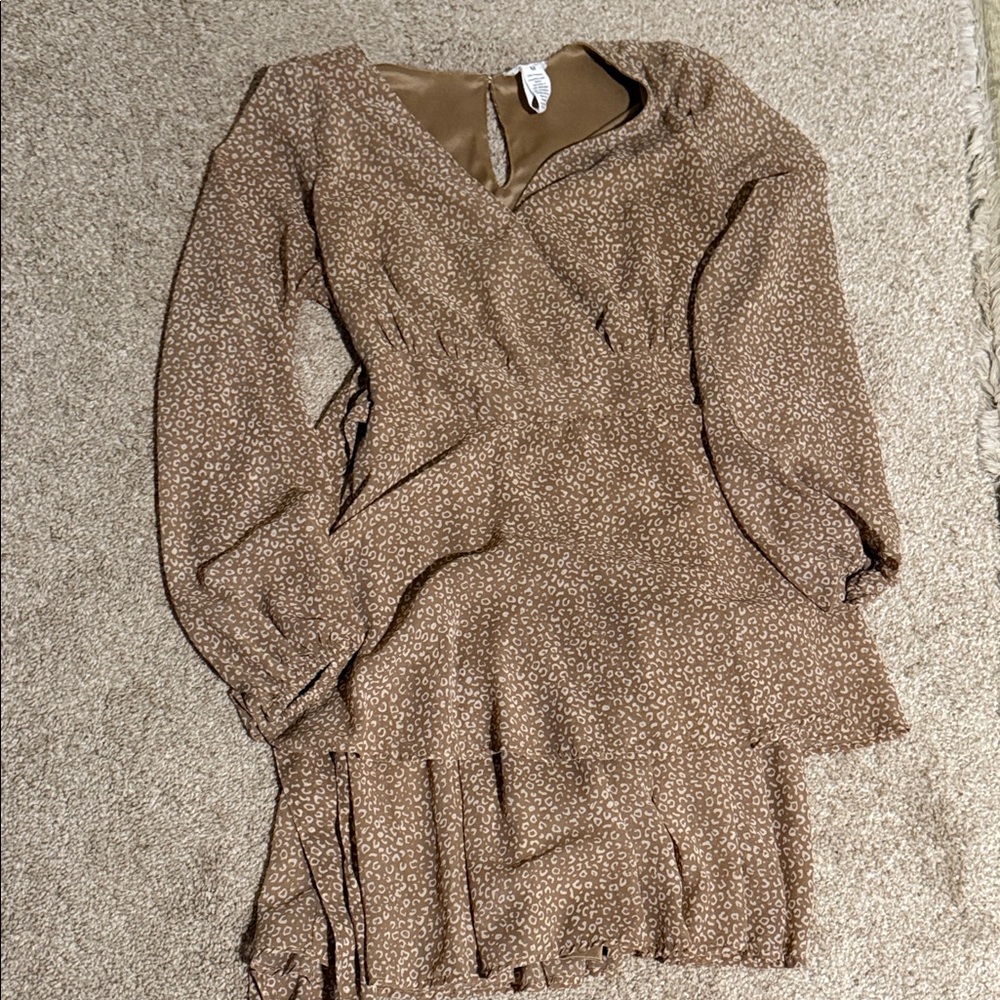 Stylish Brown Kids Casual Dress